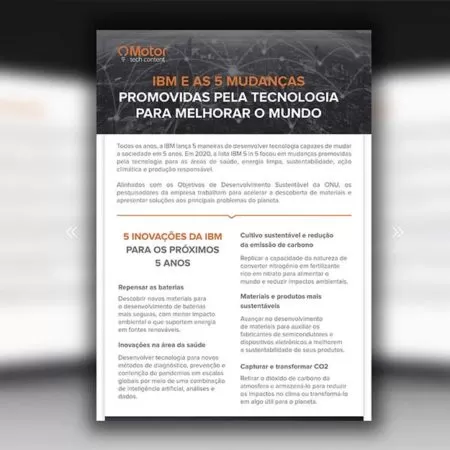 IBM e as 5 mudanças promovidas pela tecnologia capazes de transformar o mundo para melhor